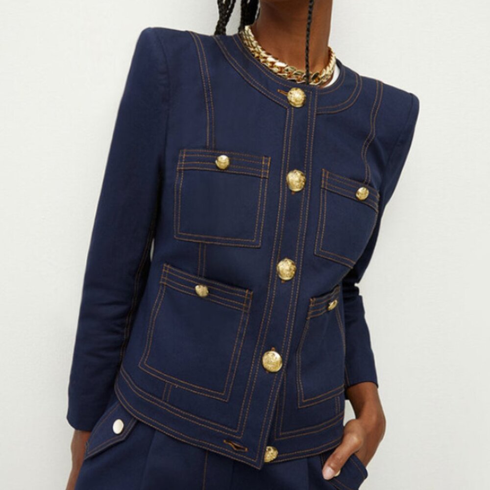 🔴SOLD🔴 NWT Veronica Beard Ferazia Cotton Jacket Size 6 SOLD OUT